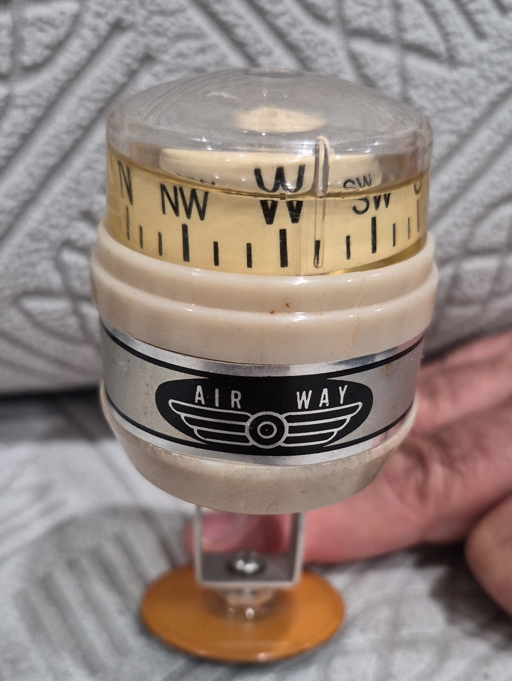 Vintage Air-Way Auto Dashboard Compass - Sherrill Corp Mexico Indiana